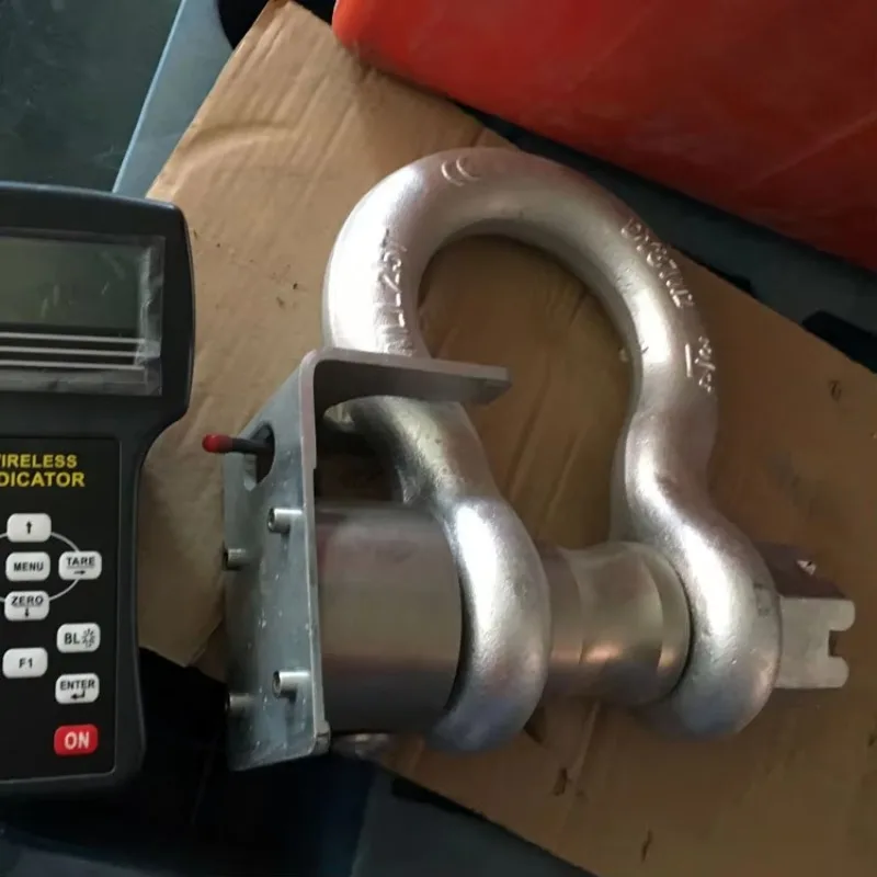무선 20t 35t 샤클 로딩 핀 텐션 링크 해상에서 하중 핀 힘 측정용
