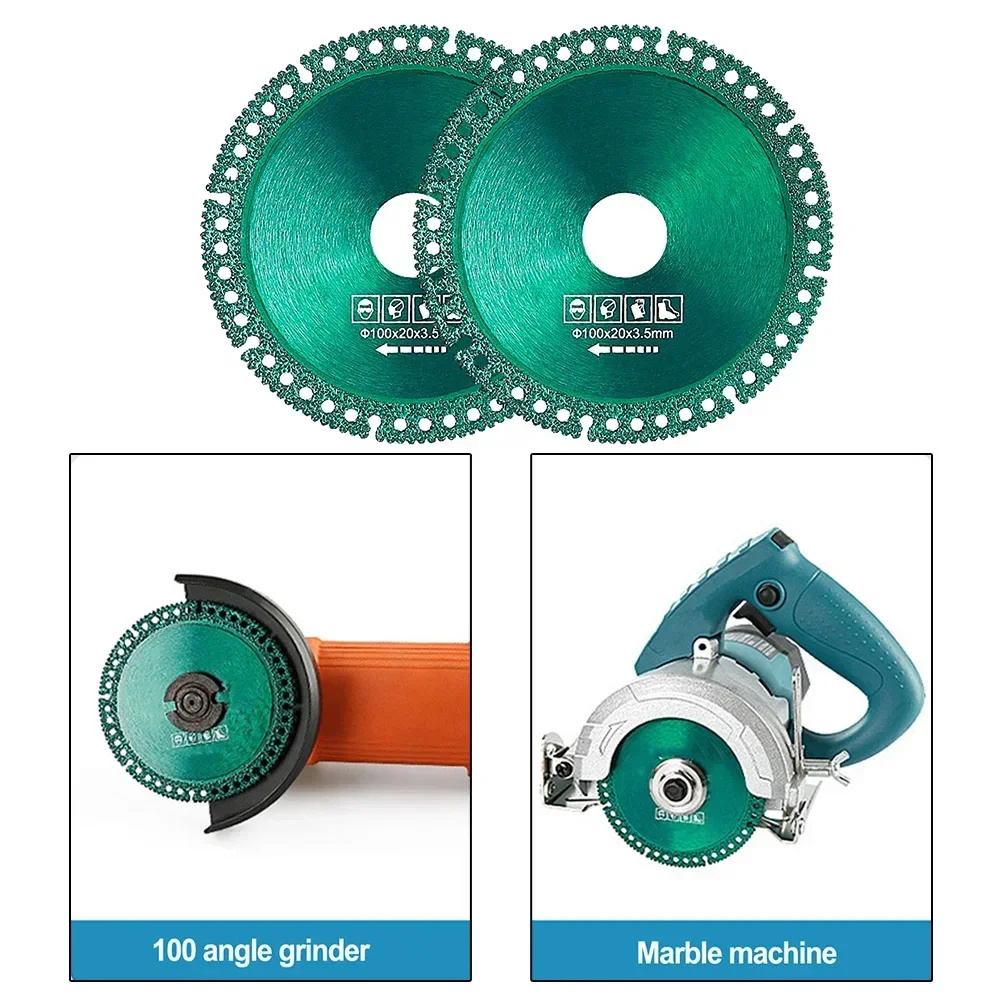 2pcs Composite Multifunctional Cutting Saw Blade Diamond Circular Saw Disc For Steel Metal Stone Marble Iron Rebar Cutting Disc