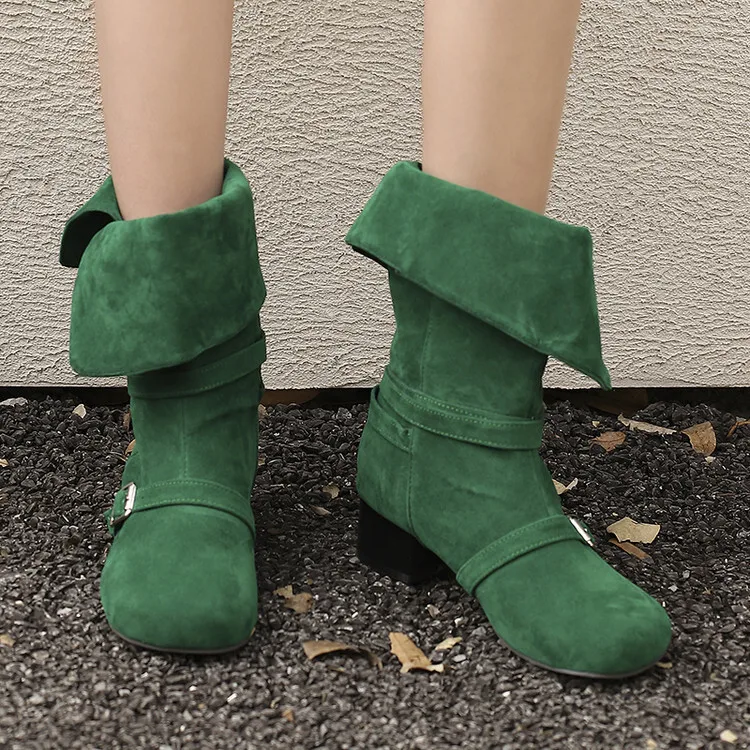 

Fashion Double Wear Women Boots Chunky Heels Female Daily Office Shoes 2026 New