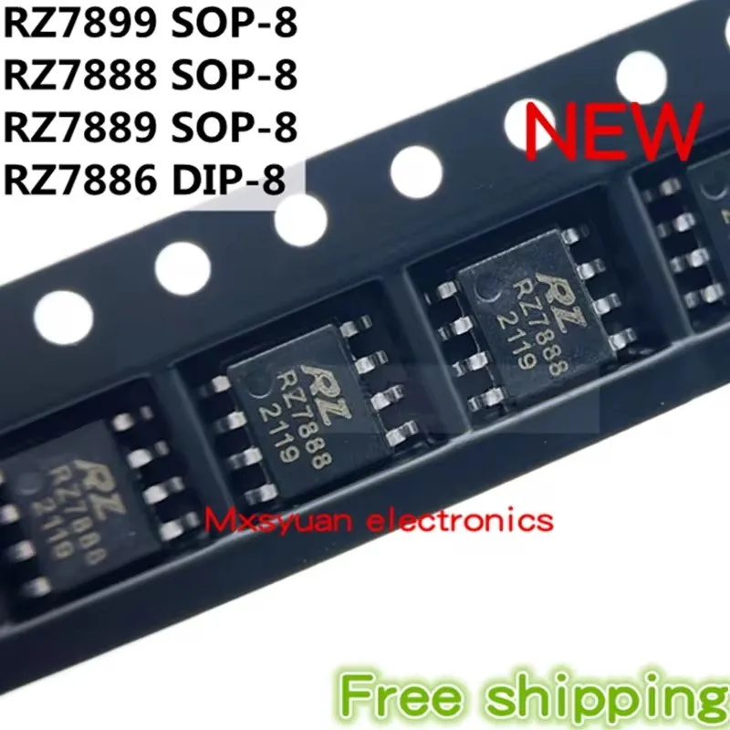 الأصلي RZ7899 SOP8 RZ7888 SOP8 RZ7889 SOP8 RZ7886 DIP8 ، جديد ، 50 قطعة لكل مجموعة