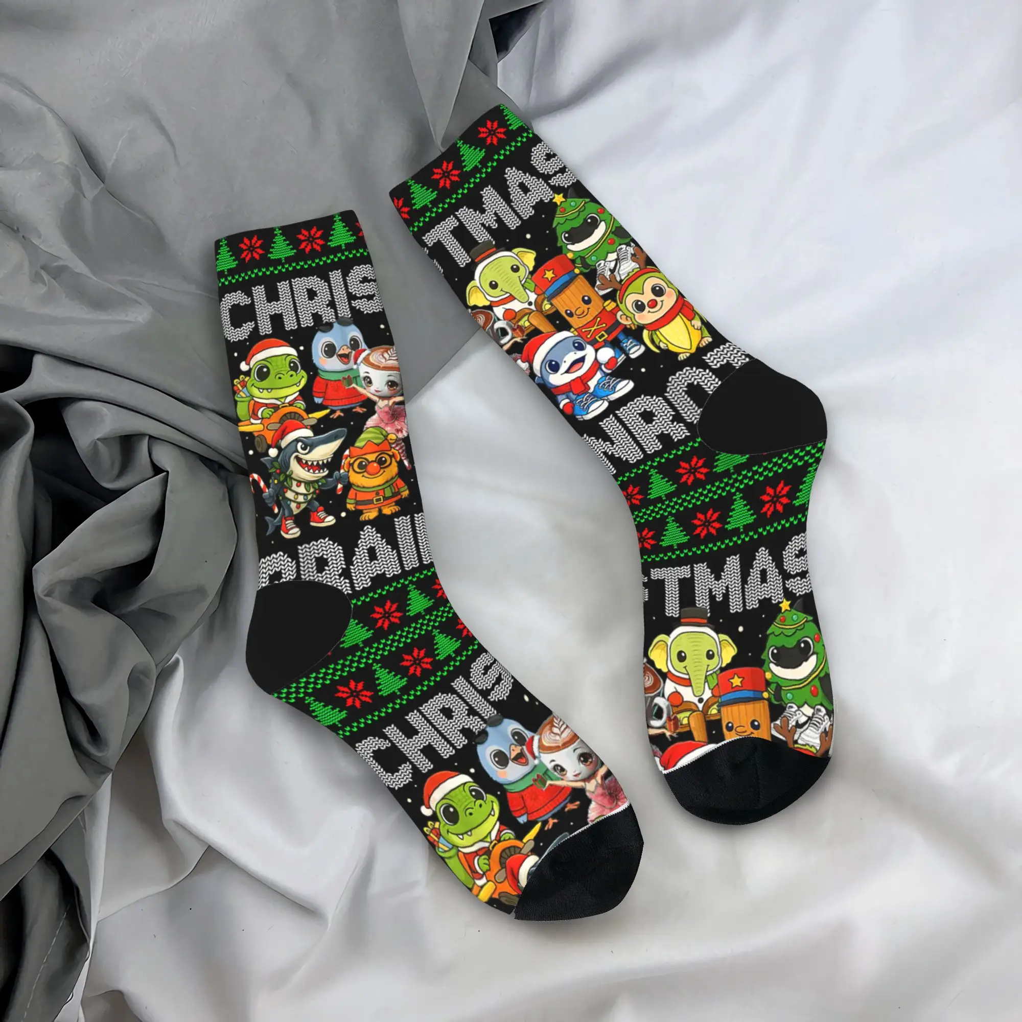 

Забавные рождественские итальянские носки Brain Rot, итальянские носки Brainrot, дизайнерские чулки, нескользящие мужские носки, зимние модные носки высокого качества