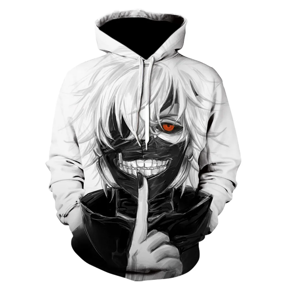 

Men's and Women's Hooded Sweatshirt New 3D Printing anime Tokyo Ghoul Children's Fashion Hip-hop Casual Pullover xxs-7xl