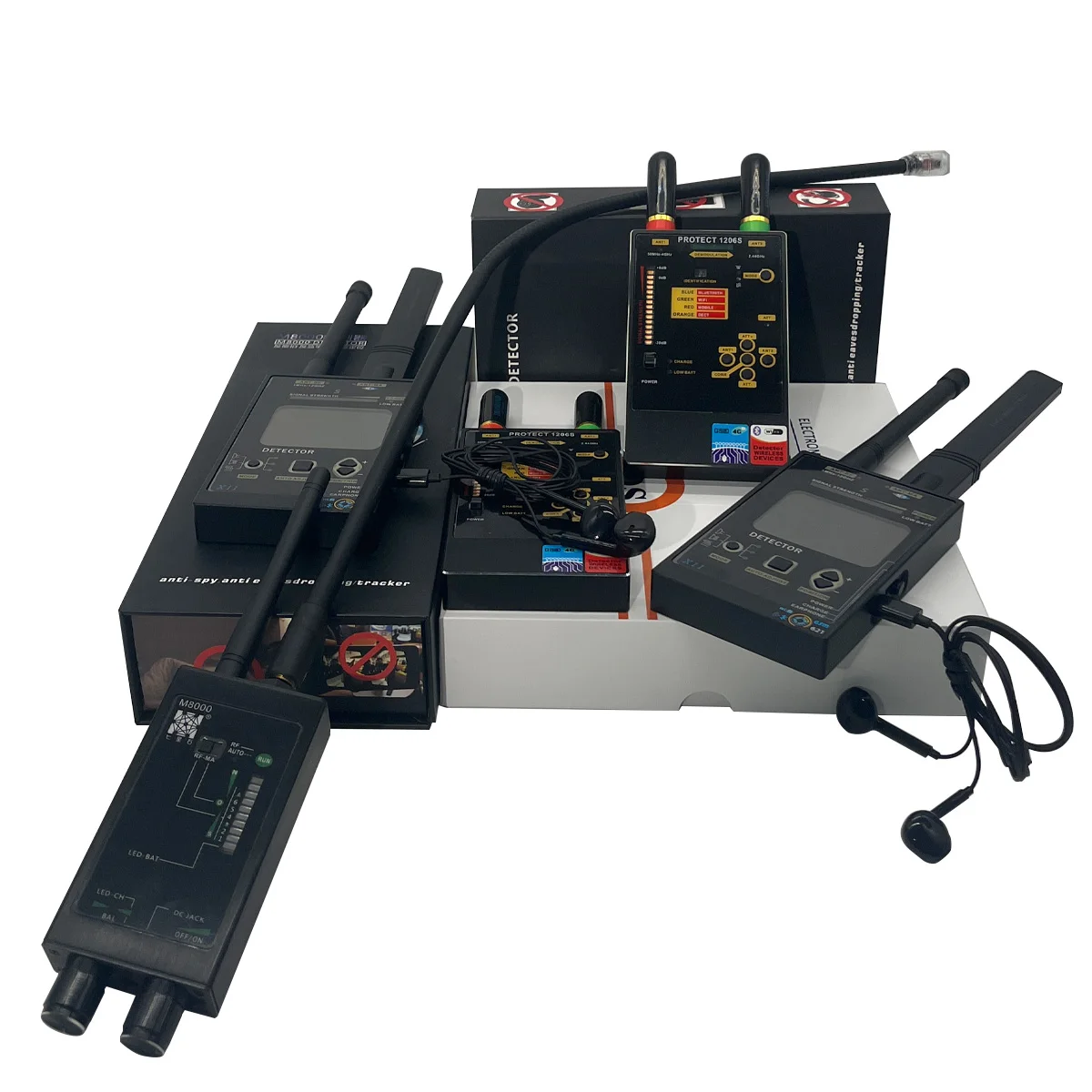 

AI Smart Hidden Camera Detector PROTECT 1206S Anti Tracking Eavesdropping Device for Hotel Travel Car Office 15H Continuous Use