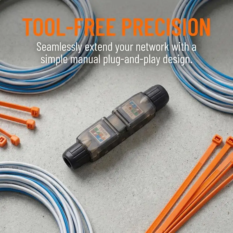 Terminal Network Extension Cable Tool-less Extension Connector Network Extender Junction Adapter Connection Box