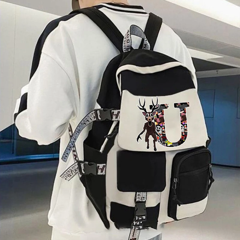 

99 Nights in The Forest Backpack Boy School Bag Cartoon Schoolbag Teenagers Rucksac Travel Knapsack Student Large Capacity Bag