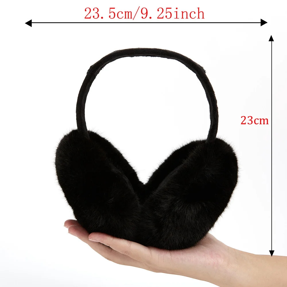 2023 New Winter Earmuff Fashion Imitation Exquisite Collapsible Rabbit Hair Ear Warmth Man Woman Unisex Eardrum Christmas Gift