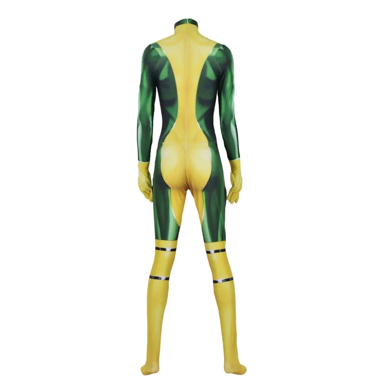 Rogue Costume Superhero Cosplay Suit Halloween Zentai Party Jumpsuits