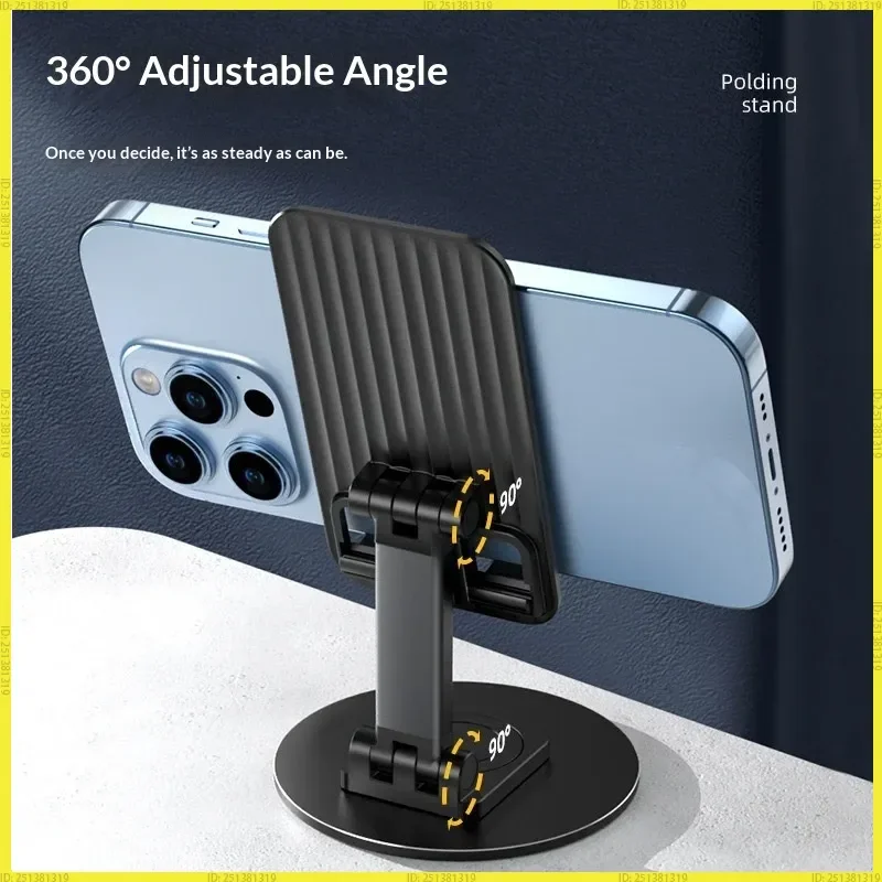 

Универсальная подставка для телефона и планшета, вращающаяся на 360 градусов, складная, с несколькими углами наклона, нескользящая, с металлическим основанием, для iPhone, Xiaomi, Samsung, iPad