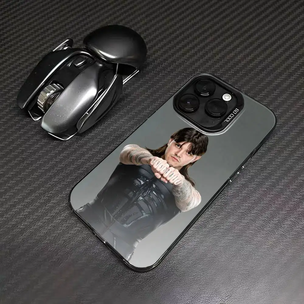 D-Dominik Wrestler M-Mysterio Phone Case For iPhone 16,15,14,13,12,17,Pro,MAX Black Matte Shockproof Cover