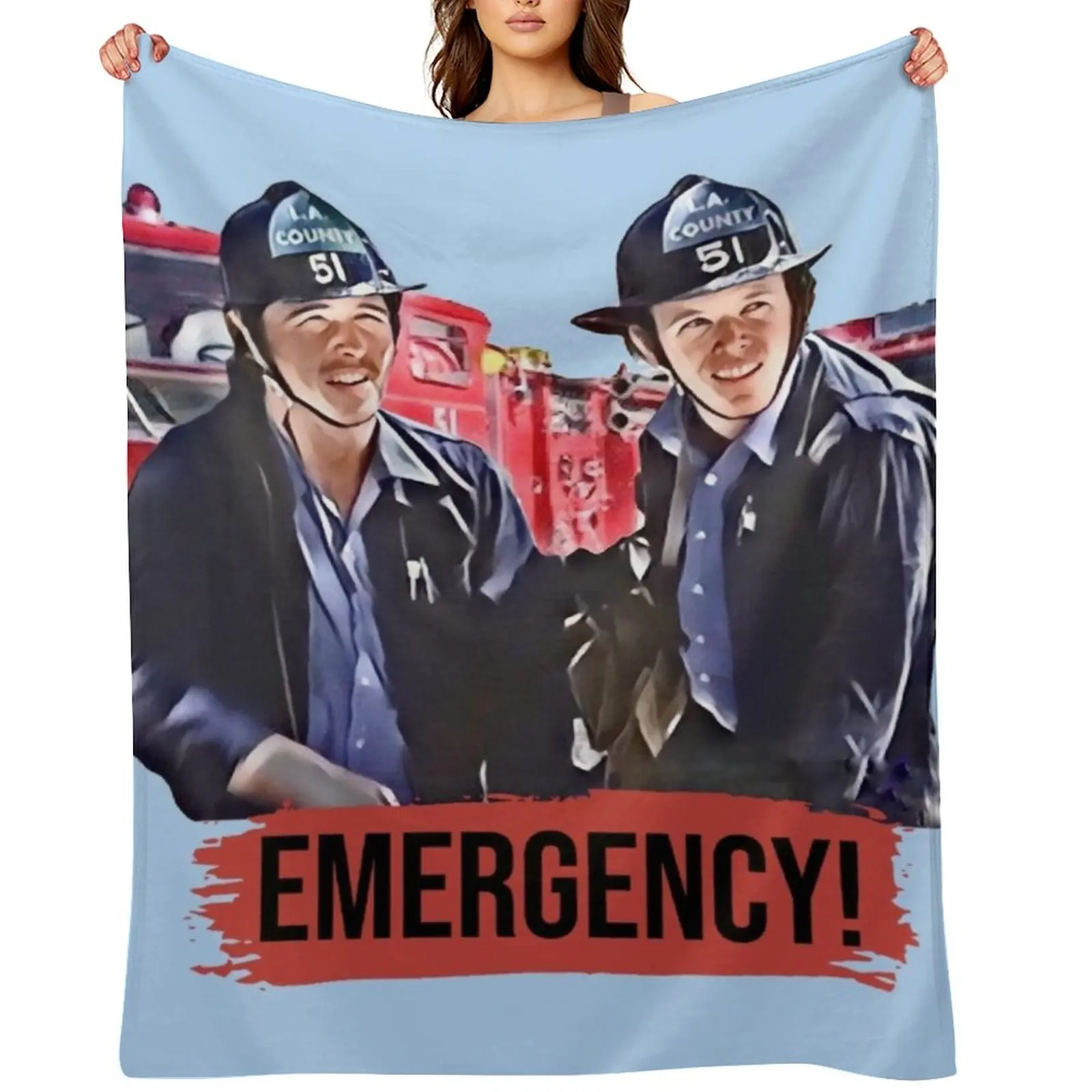 

Emergency Paramedics Throw Blanket Single Comforter Plaid Winter beds Blankets