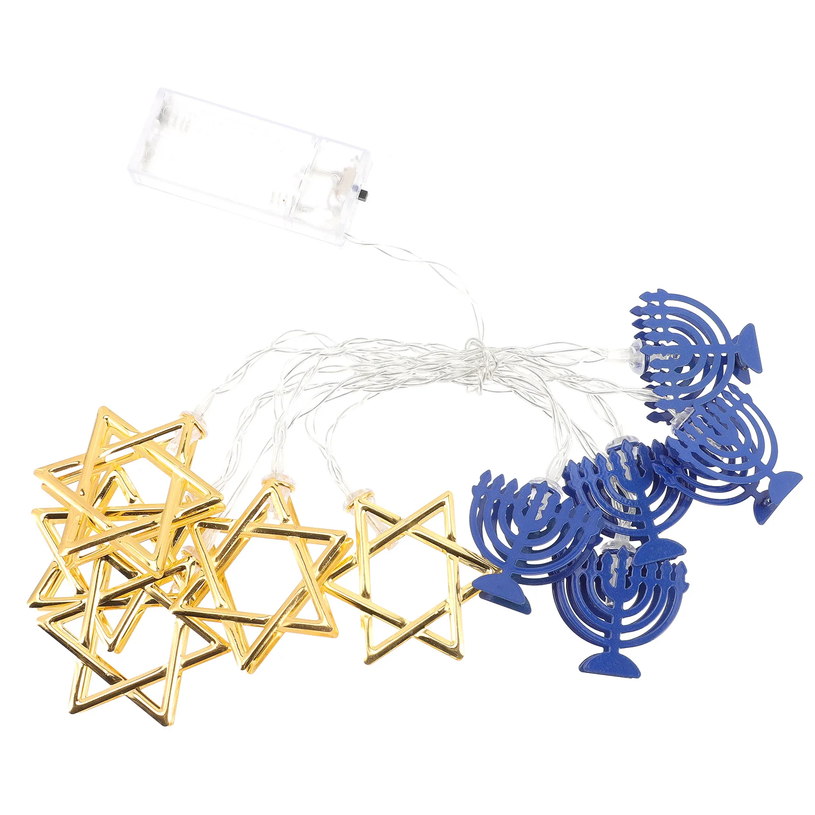 Hanukkah Star String Light Powered Fairy Lights Hanukkah Light Decor Party Supplies Personalized LED Name Sign