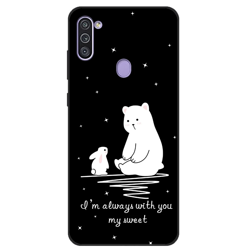 Dla Samsung Galaxy A11 M11 Etui Silicone TPU Soft Cover Etui Dla Samsung A11 M11 A 11 M 11 SM-A115F SM-M115F A115M A115U Coque