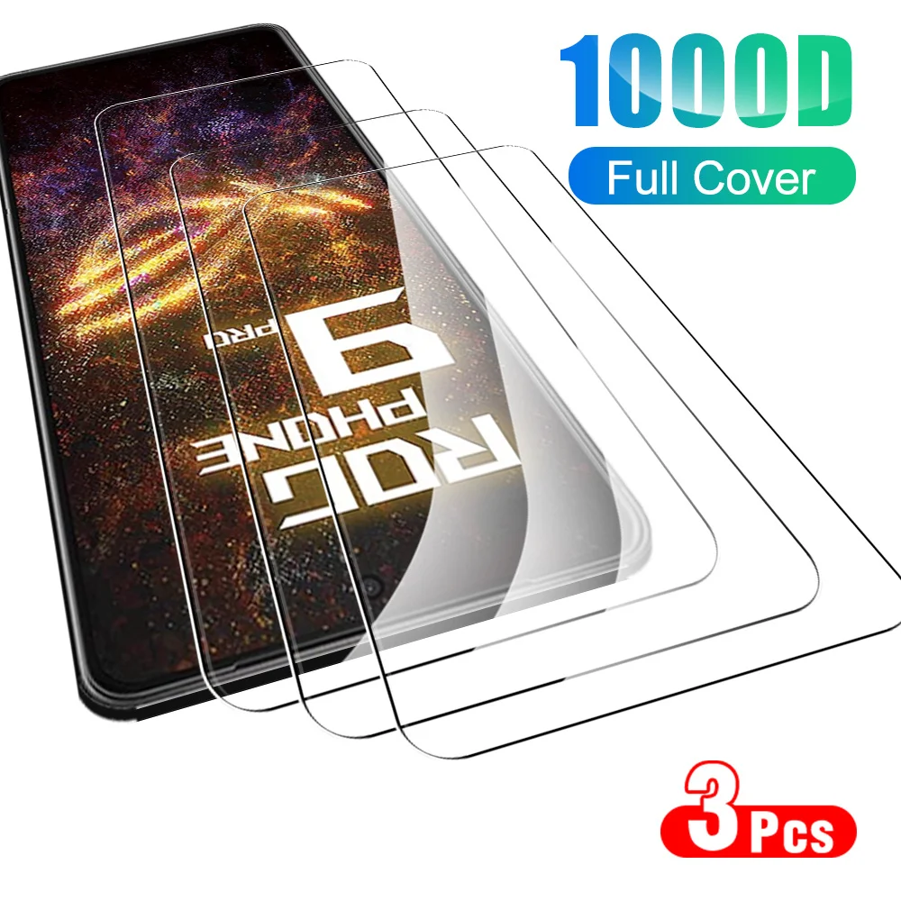 3PCS Protective Glass Case For Asus ROG Phone 9 Pro Tempered Glass On ROG Phone9 Phone9Pro Phone 9Pro 5G Screen Protector Film