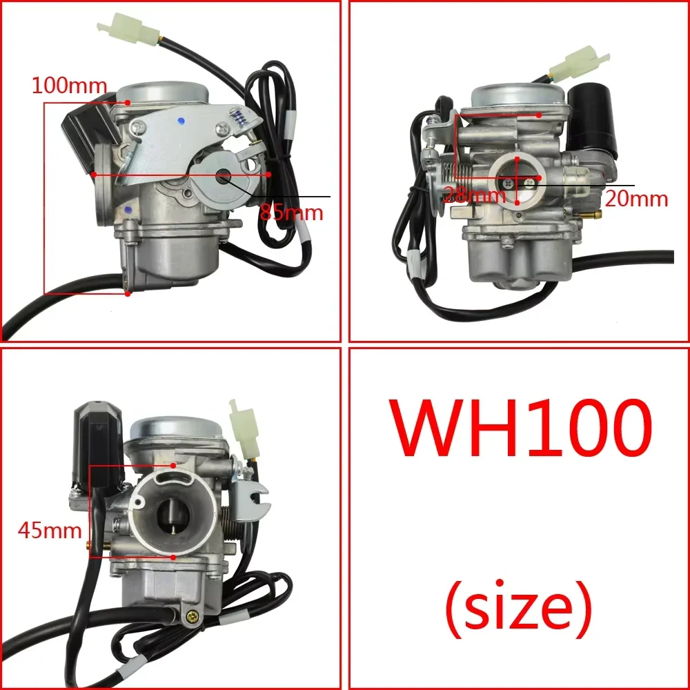 PD20J for Honda WH100 Lead 100 4 Stroke 100cc Scooter ATV Carb Motorcycle Engine Parts Motorcycle Carburetor - view 6