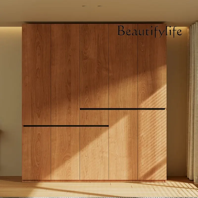 BJ X Custom-made Solid Wood Wardrobe New Oak Drawers Rack Clothes Open Closet Organizer Storage Teen Guarda Roupas Furniture Hom