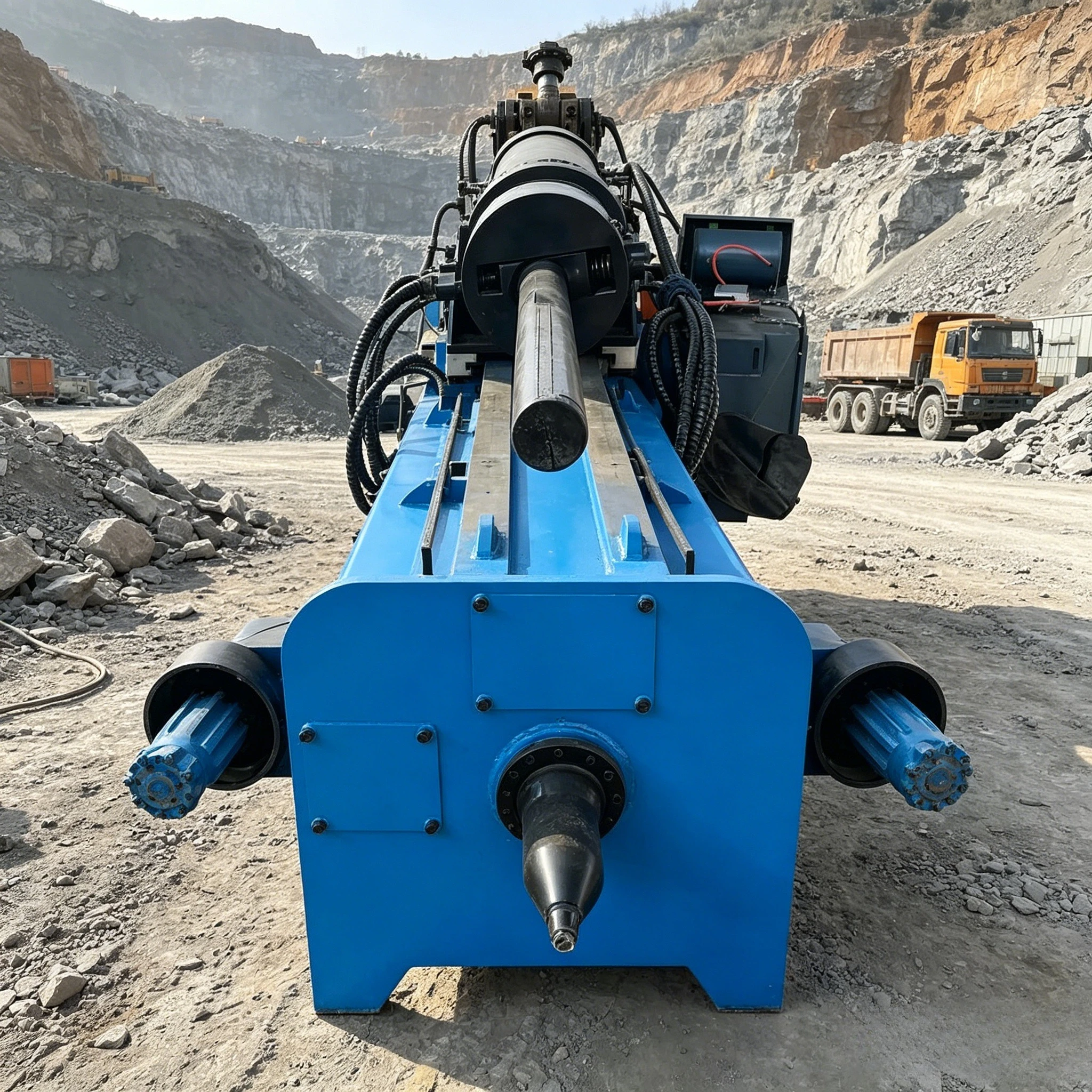 Quarry Rock Drill Splitter Hydraulic Stone Cracking Machine for Hard Rock Mining Splitting Customized