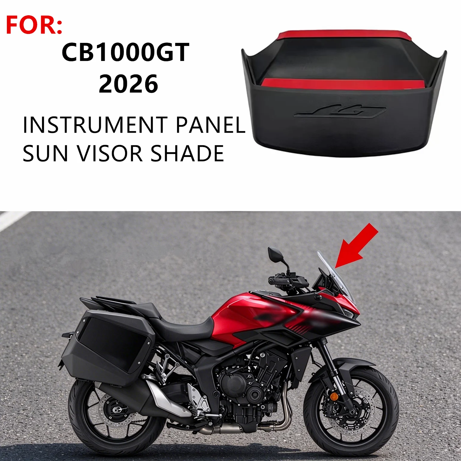 For HONDA CB1000GT cb1000gt 2026 Motorcycle Instrument Dashboard Protective Cover CB1000GT Hat Sun Visor Screen Sunshade Guard