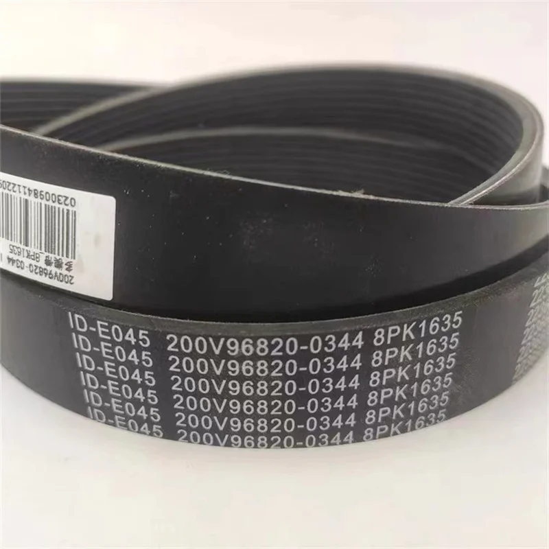 200V96820-0344 Multi Wedge Belt 8PK1635 For SIONTRUK HOWO T7H TX Hohan N7G SITRAK C7H G7 MAN Engine MC11 Emergency Short Belt