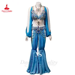 Belly Dance Costume Set Women Pants New Performance Clothing Eastern Pants Lantern Sleeve Set Customsized Bellydance Outfit