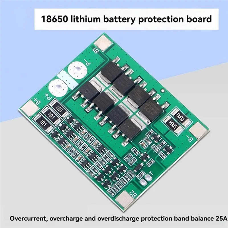 ABAC-3S 25A Lithium Battery Charger Protection Board 18650 BMS Protection Circuit Board For Li- Battery