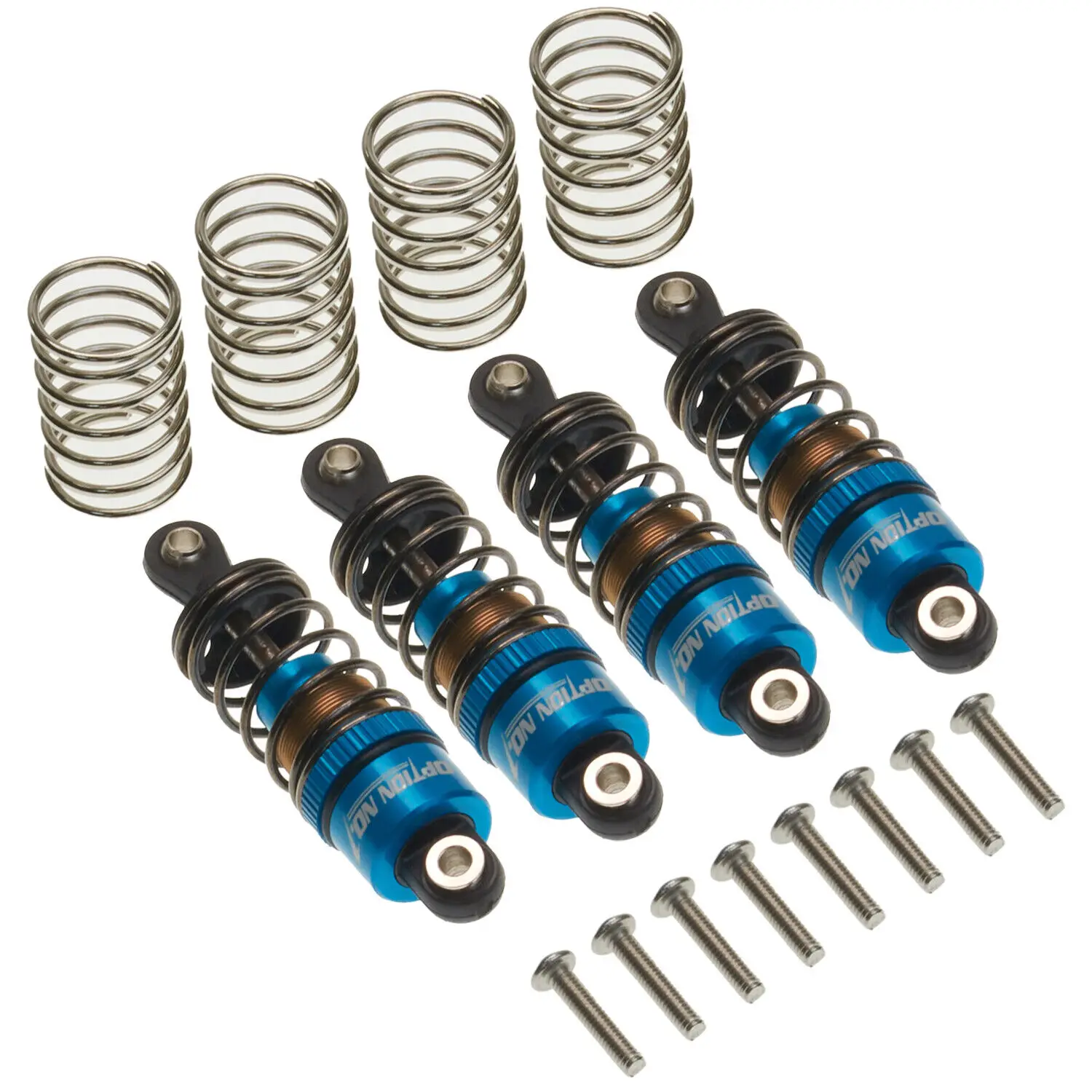 Aluminum Oil Filled Shock Absorbers Kit for Tamiya TT-01 TT-02 WR-02 M05 M06 TA05 1:10 On Road Car Upgrades Replace Parts