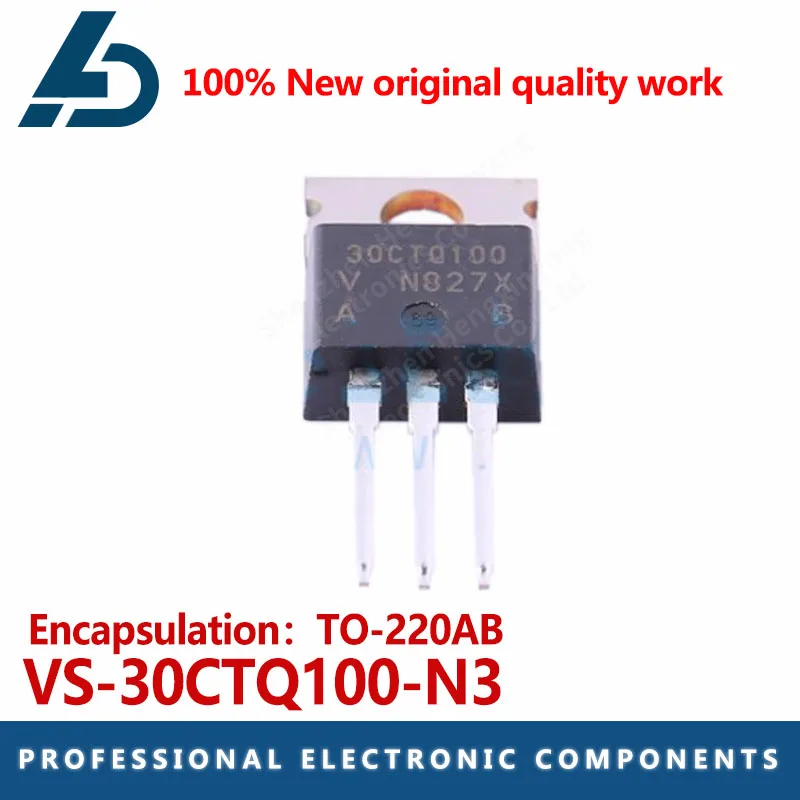 10PCS VS-30CTQ100-N3 package TO-220AB Schottky diode Voltage :100V Current :15A