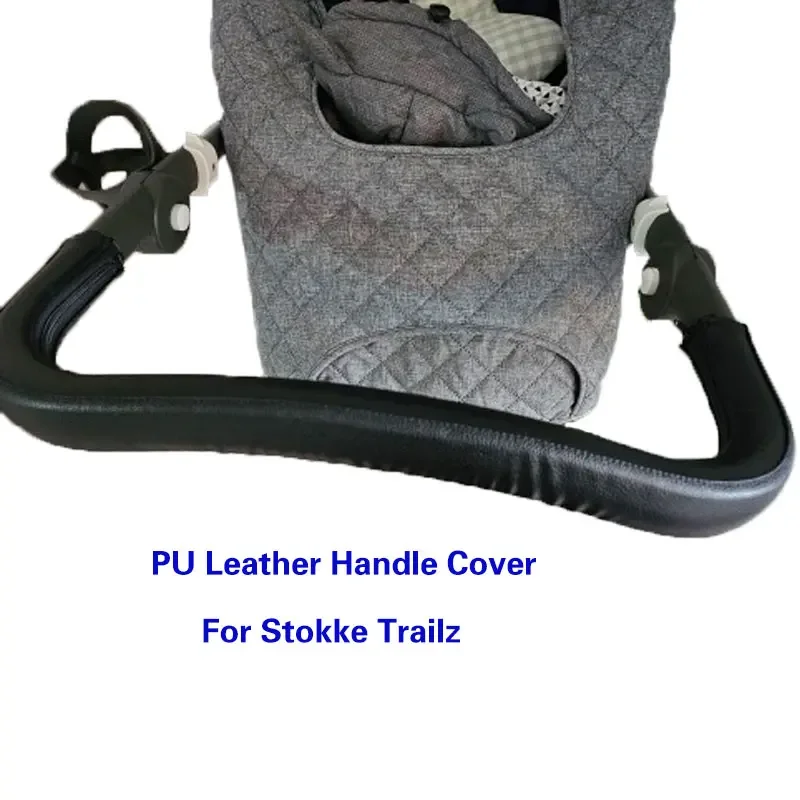 

Baby Pu Leather Handle Cover For Stokke Trailz Stroller Pram Bumper Protective Cases Armrest Covers Carriage Bar Accessories