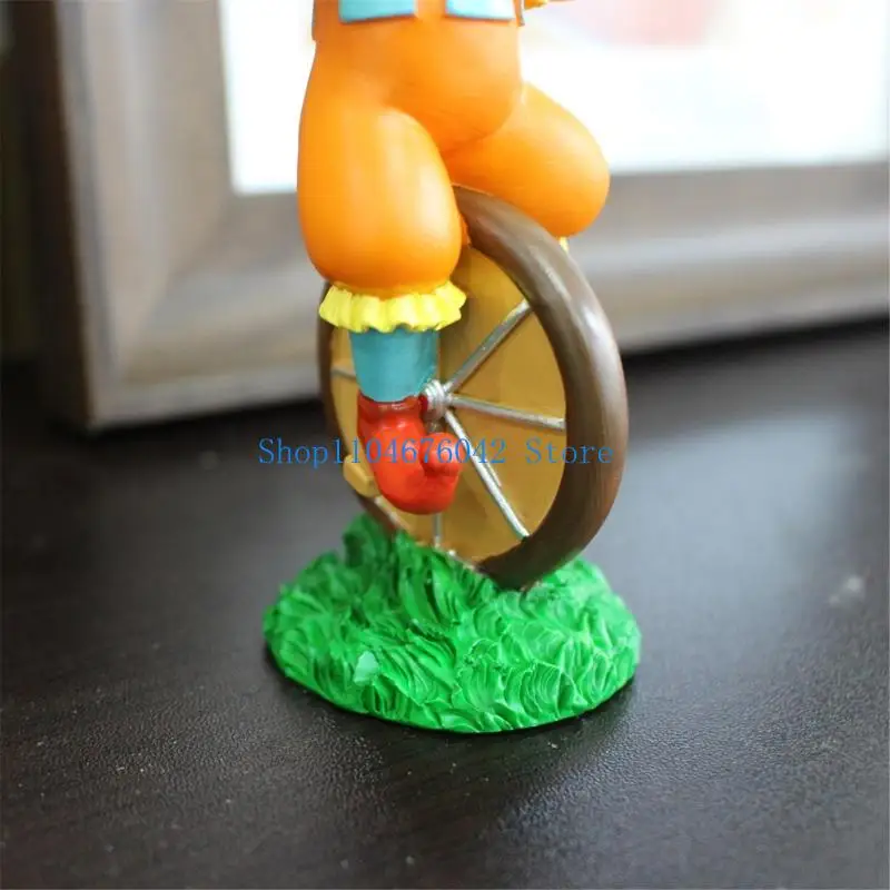 5asd Entertaining Acrobatic Clown Sculpture Resins Figurine Ornament Indoor Decors