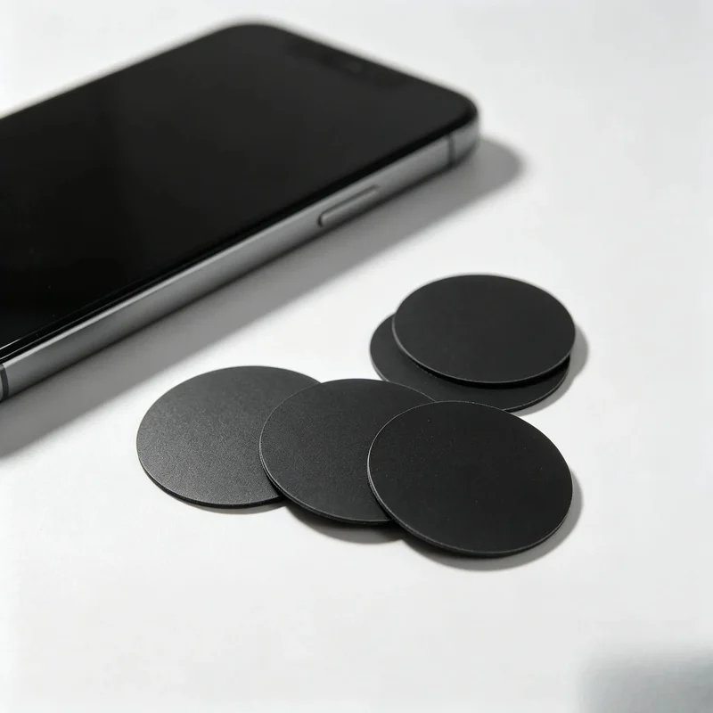 100PCS NTAG215 Black Coin NFC Tags 504Byte Blank Rewritable Programmable Chip Labels For NFC DIY Projects