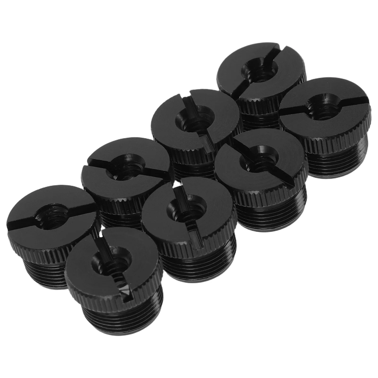 

8Pcs Microphone Stand Thread Adapter 14 to 58 Screw Converter Metal Mic Holder Nut for Studio Podcast Recording Karaoke