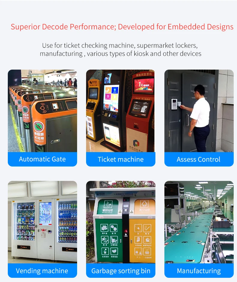 

Kiosk Bus Validator 2D Embedded Barcode Scanner EP3000 Scanner Module 2D Barcode Scanner