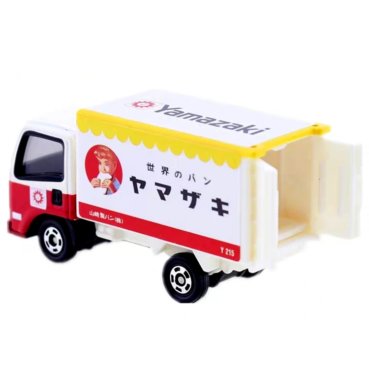 Takara Tomy TOMICA Simulated Alloy Car Toy Mini No. 49 Yamazaki Bread Cargo Box No Box YAMAZAKI TRUCK Ornament Collection Gift