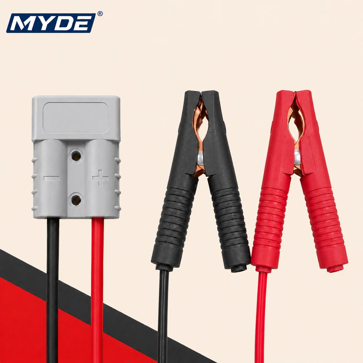 8AWG 10AWG Batterie-Krokodilklemmenkabel 40cm Vollisoliert für Auto, LKW, Wohnmobil, Solarstrom-Wechselrichter – Detail 4