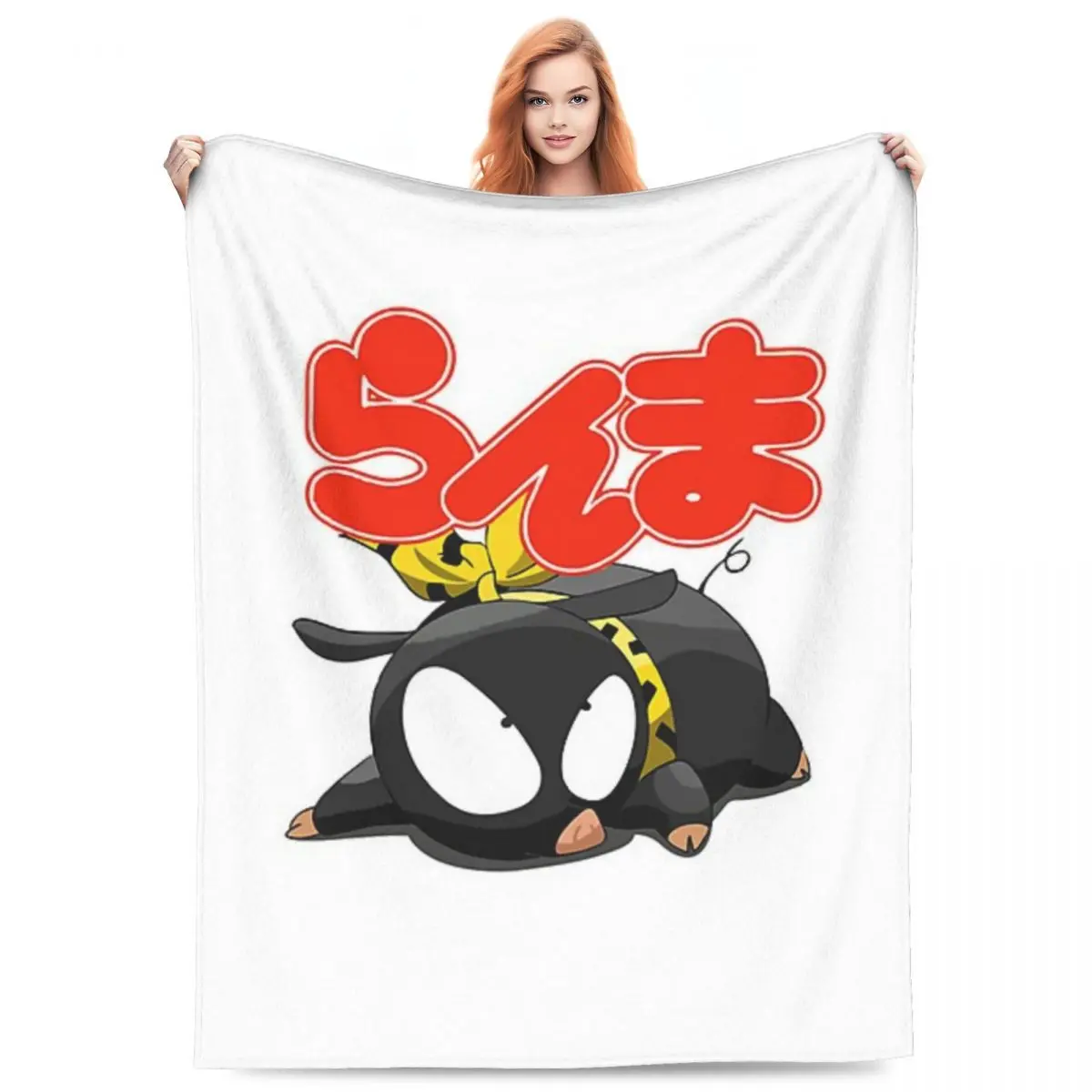 

P Chan Ranma Blankets Fleece Sofa Throw Blanket Multi-function Throw Blankets for Home Bedroom Travel Throws Bedspread Quilt