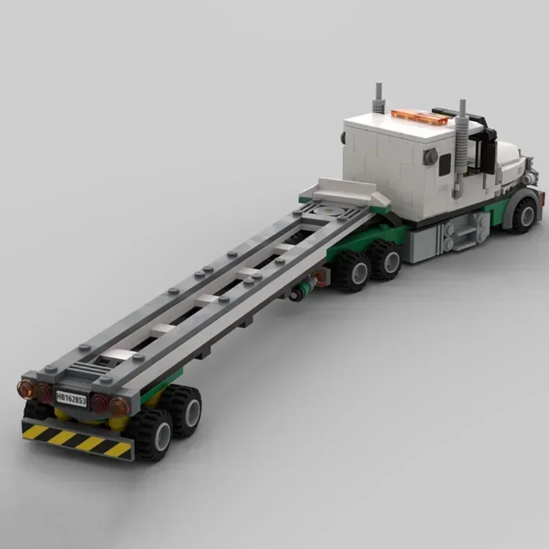 Moc Building Bricks Air Cargo Truck Container Trailer Car Model Technology Modular Blocks DIY Sets Assembly Christmas Toy Gift