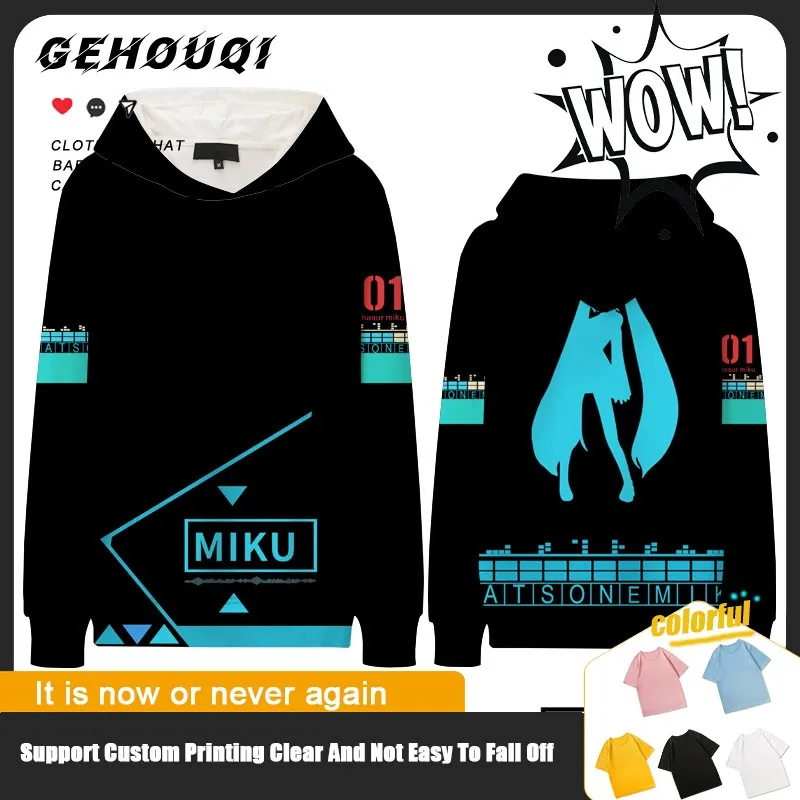 

Miku Hatsune Future Joint Hoodie Male Autumn Two Yuan Animation Peripheral Coat Loose Matching Clothes