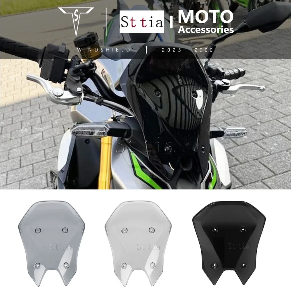 

Большой высокий козырек для ветрового стекла для Kawasaki Z900 ABS Z 900 SE 2025-UP мотоцикла, туристический лобовое стекло, защита от ветра