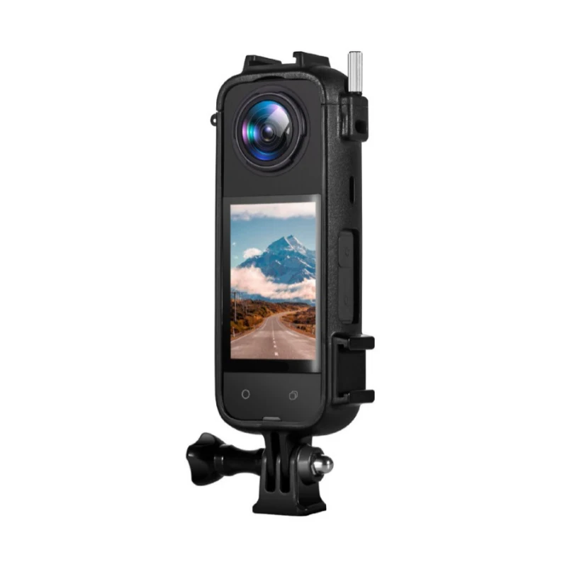 

For insta360 X4 Sports Camera Bezel Protective Bezel with 2 Expansion Ports Accessories