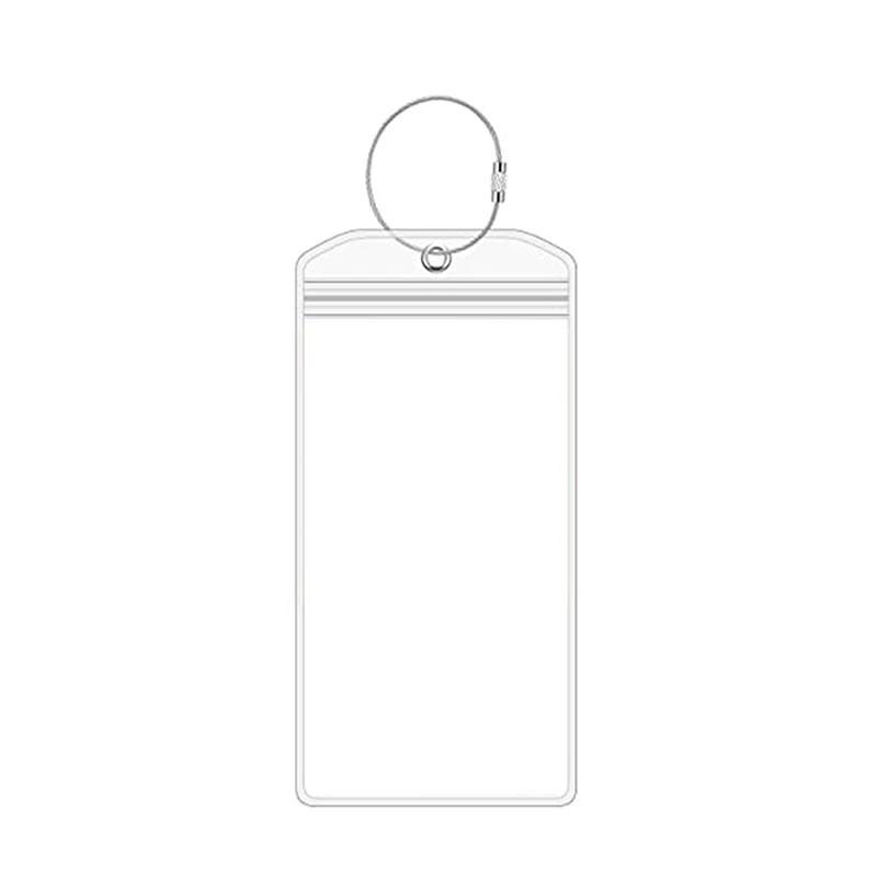 Transparent Luggage Tag Baggage Name Tag Suitcase Address Label Holder Portable Tag Travel Accessories