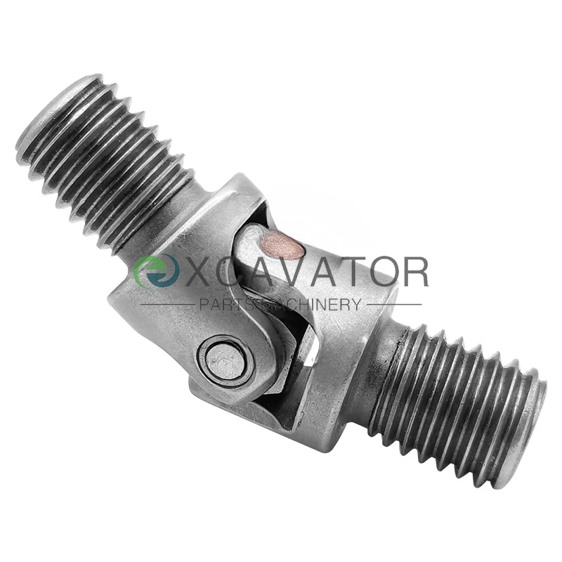 

Excavator Handle Two-section M14 Threaded Universal Joint Coupling Shaft Motor Connector Cross Coupler Bushing