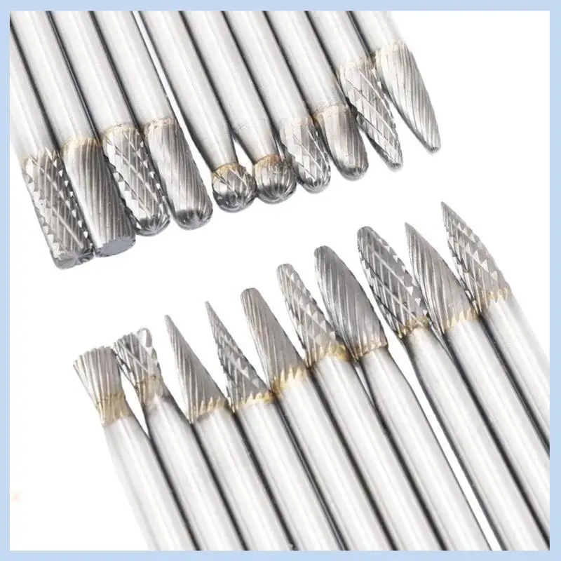 

Carbide Rotary File 6X6x150mm Steel Grinding Head Metal Jade Wood Grinding Tool Double Lines