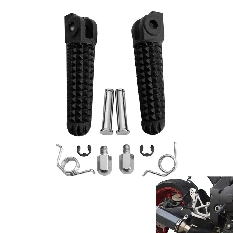 

For Yamaha YZF R6 R6S YZF R1 R1M R1S FZ1 FZ6 Front and Rear Pedals Pedal Accessories Motorcycle Aftermarket Parts