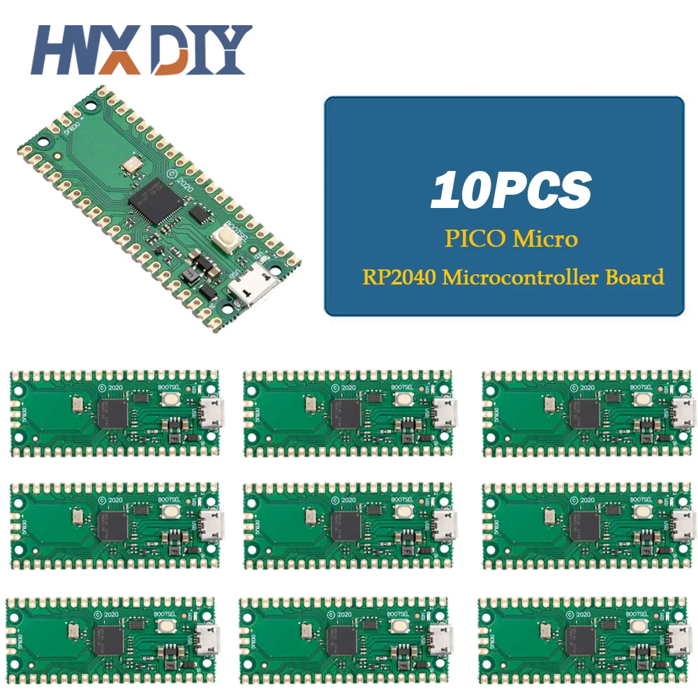 1-10pcs Raspberry Pi Pico Board RP2040 PICO W Dual-Core 264KB ARM Low-Power Microcomputers High-Performance Cortex-M0+ Processor