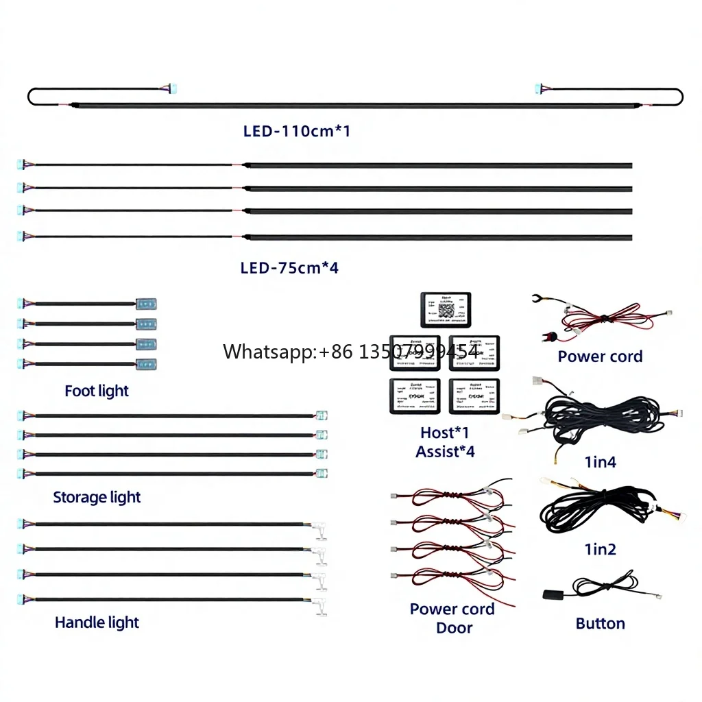 

New Style Car Ambient Light 18 in 1 Acrylic RGB Ambient Light Car Symphony Ambient Led Light