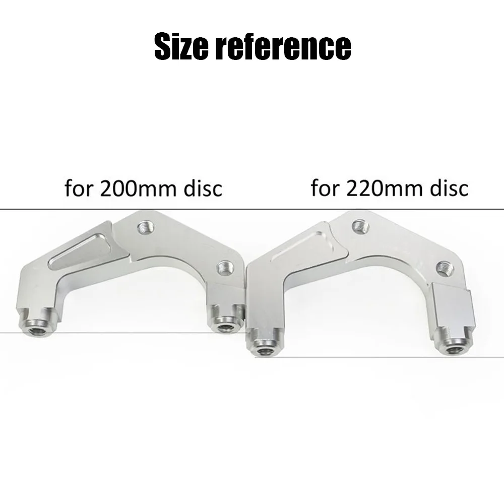 82mm 4 Piston Brake Caliper Adapter Bracket 220mm Disc Brake Mount For RPM Adelin Frando Yamaha RSZ JOG FORCE Scooter view 4