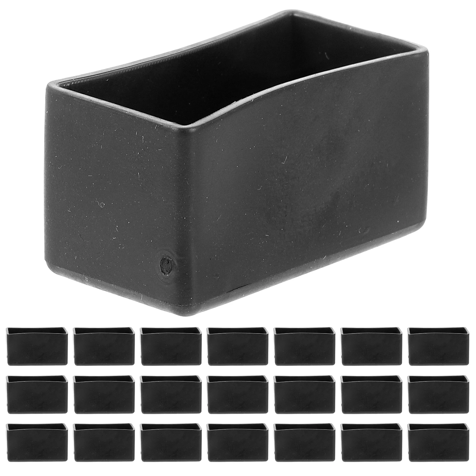 

20 Pcs Non-slip Chair Foot Cover Leg Floor Protectors Rubber Stool Covers Furniture Legs Feet Rectangle Sofa