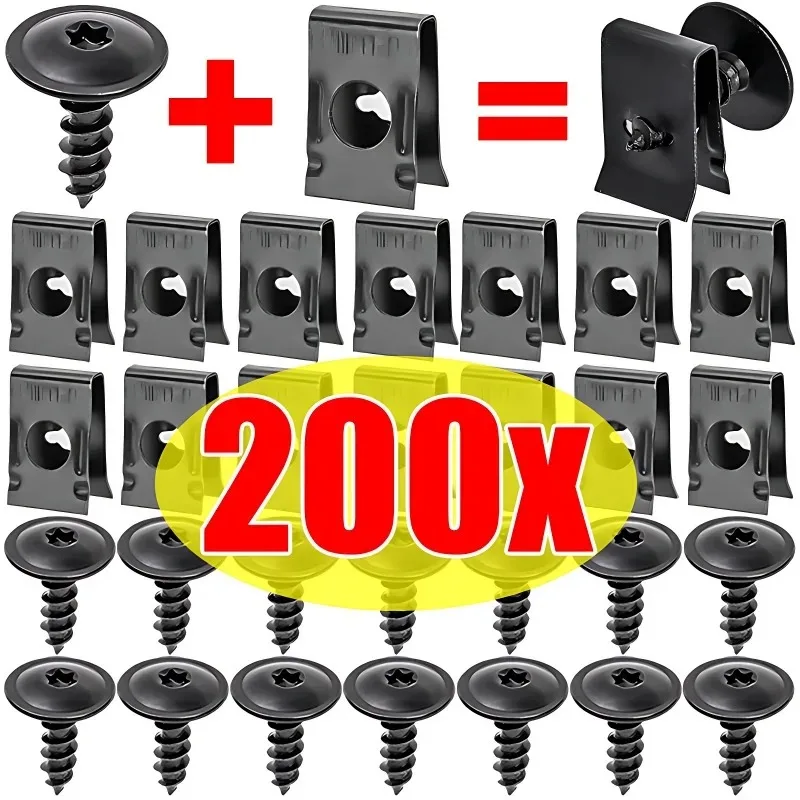 سيارة الوفير الحاجز بطانة السحابة U كليب الجوز M4 M5 طقم مسامير ربط السيارات الجسم لوحة الكسوة التجنيب برشام دراجة نارية تعديل جزء