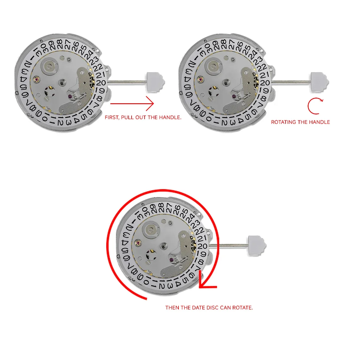 China NH35 Movement Can Replace Japanese NH35 Movement Date At 3.0 6.0 O'clock Calendar High Accuracy Automatic Mechanical NH35A