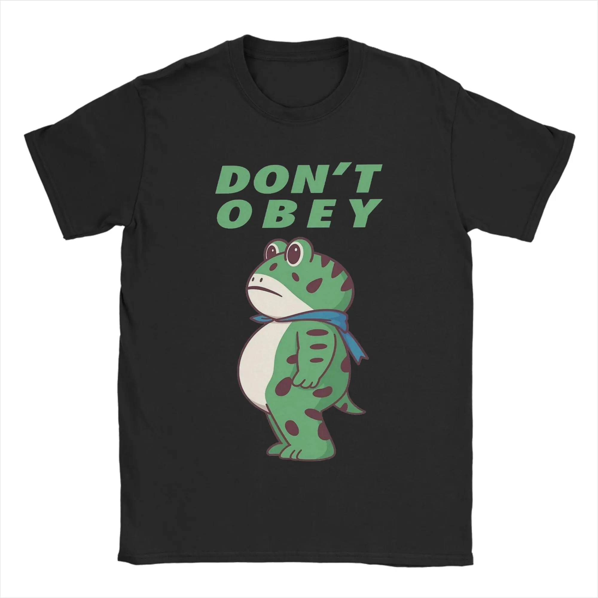 

Awesome Don‘t Obey Resist Portland Frog T-Shirt Men Crew Neck Cotton T Shirts Short Sleeve Tee Shirt Original Tops