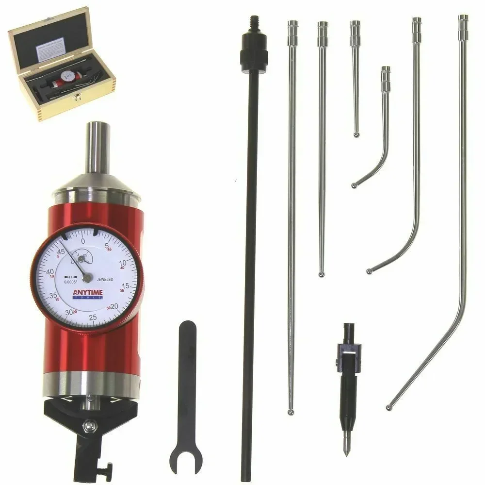 Coaxial Centering Indicator Co-Ax Precision Milling Machine Test Dial + Stylus Kit 100/4 200/8 300/12 Measuring Tools